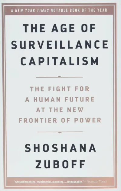 Cover of The Age of Surveillance Capitalism