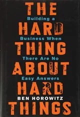 Cover of The Hard Thing About Hard Things